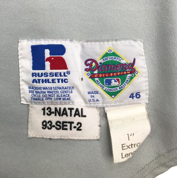 1993-02 Florida Marlins #36 Game Issued White Vest Jersey 061