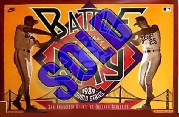 SAN FRANCISCO GIANTS 1989 WORLDSERIES (BATTLE OF THE BAY) NEW