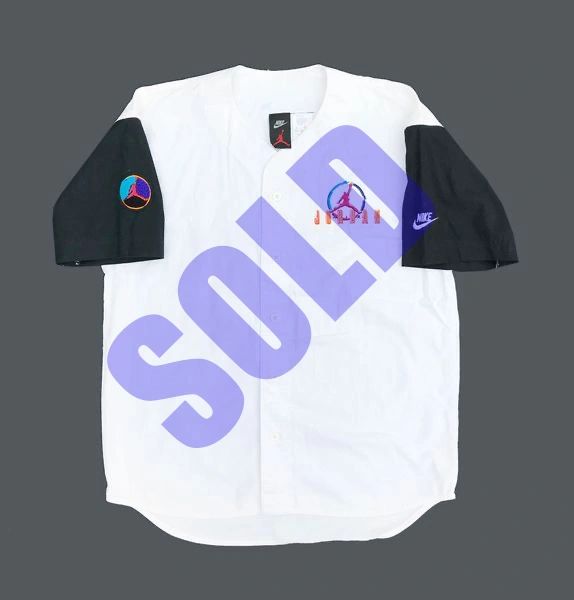 Jordan, Tops, White Air Jordan Baseball Jersey