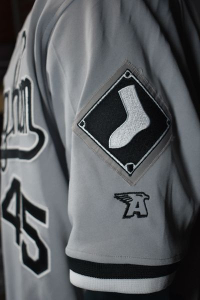 Jordan #45 Barons Gray Baseball Jersey