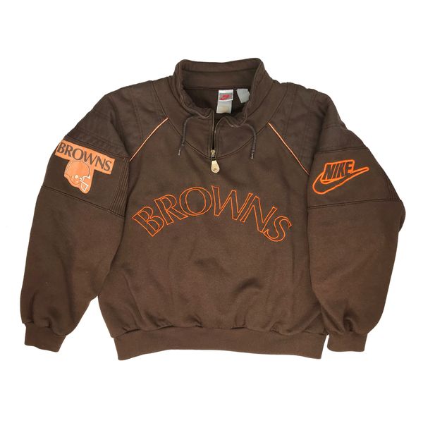 Nike Cleveland Browns Gray Tag Pullover Crew Sweatshirt