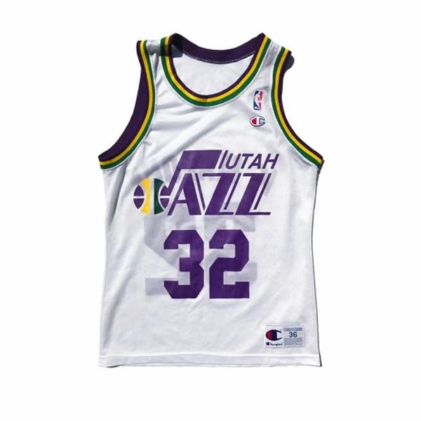 Men's Utah Jazz Karl Malone Mitchell & Ness Purple Hardwood