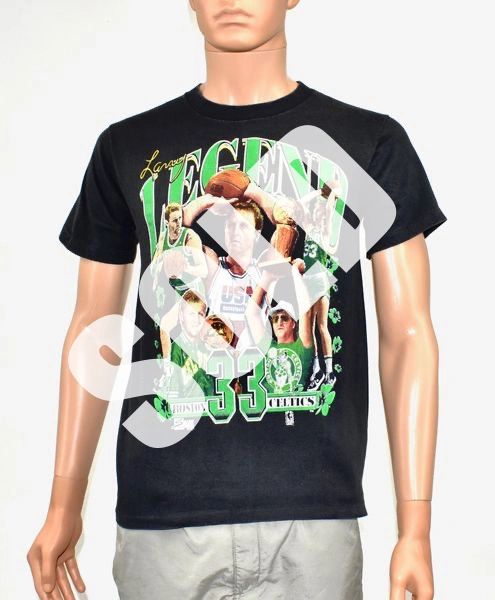 Boston Celtics Larry Bird 1992 Salem Double Sided T-Shirt