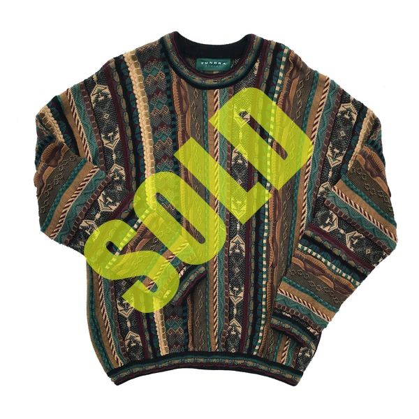 Tundra Heavyweight Multicolor 90's 3D Knit Sweater