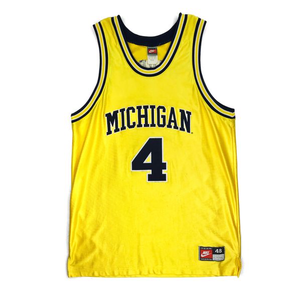 CHRIS WEBBER MICHIGAN WOLVERINES NIKE AUTHENTIC JERSEY 44 MAIZE