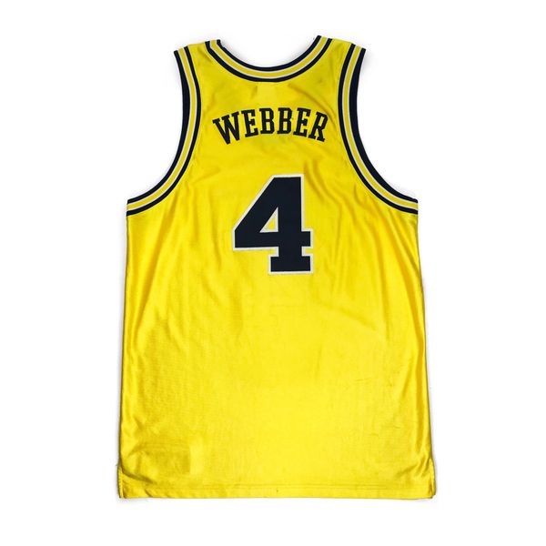 Chris Webber #4 Michigan Wolverines Fab Five Jersey – 99Jersey