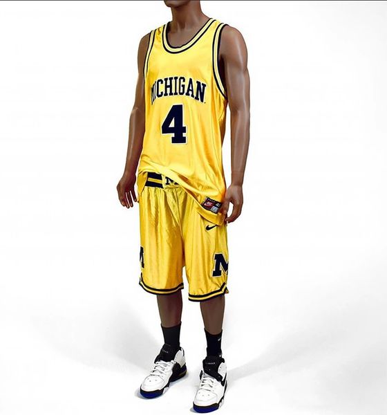 Michigan Wolverines Authentic Nike Chris Webber Fab 5 Set