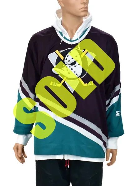 1990s Anaheim Mighty Ducks Starter Jersey Size XL