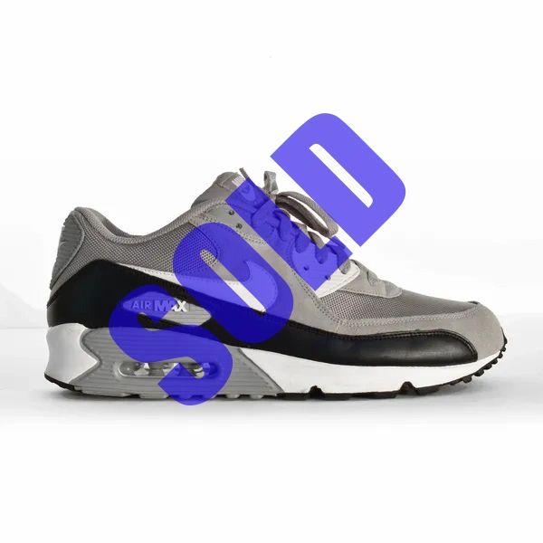 Nike Air Max 90 Retro Grey/Black 2011 Running Shoes Size 12