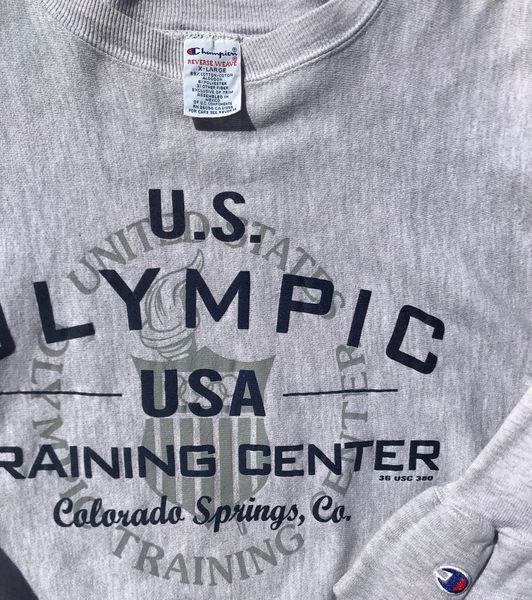 USA Olympics Training Center 90's Champion Reverse Weave Sweatshirt