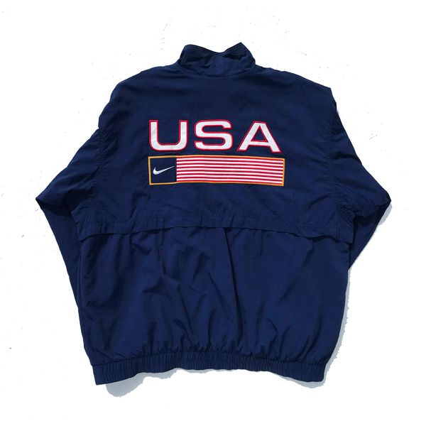 Nike USA Olympics 1996 Official Track & Field Navy Jacket | Doctor Funk ...