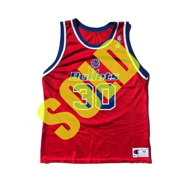 Washington Bullets: Rasheed Wallace 1995/96 Rookie Champion Jersey