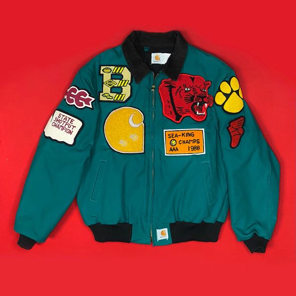 1/1 Carhartt High School Letterman's Patchwork Custom Jacket