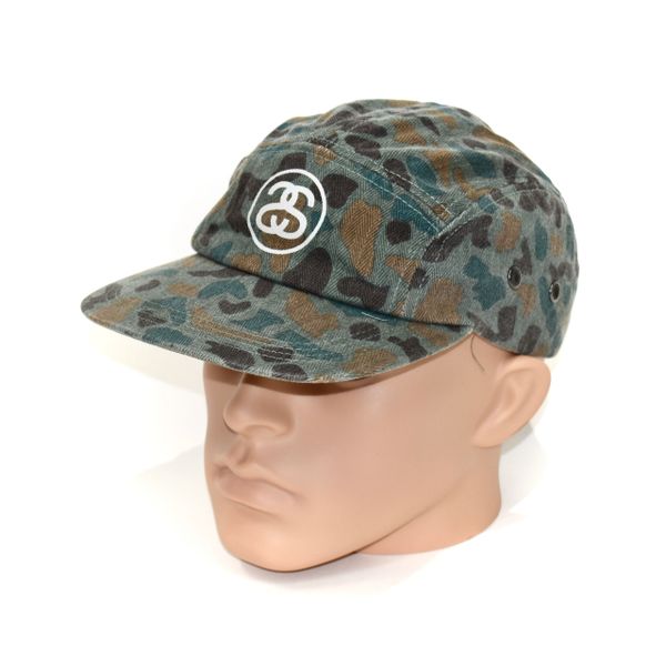 Stussy 5 Panel Adjustable Camo Hat