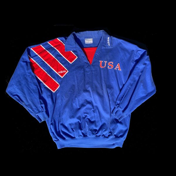 Adidas USA Soccer 90 s World Cup Pullover Jacket