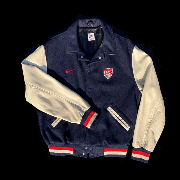 Nike USA Soccer 90s Authentic Letterman Jacket