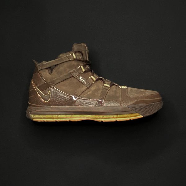 Nike Air Lebron 3 Birthday Brown Gold NEW Size 15 Doctor Funk s