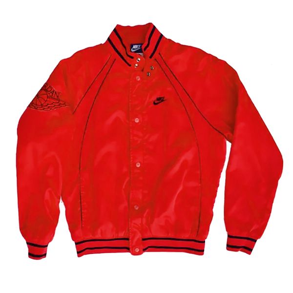 Red jordan 2024 bomber jacket