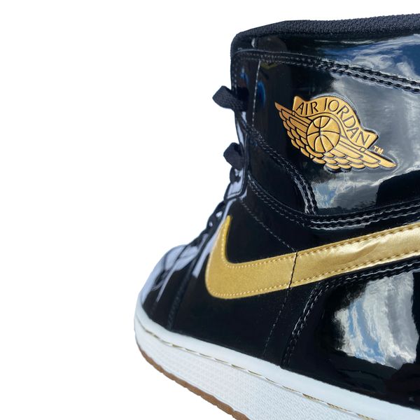 Nike Air Jordan 1 Black Gold PL Patent 2013 Sample