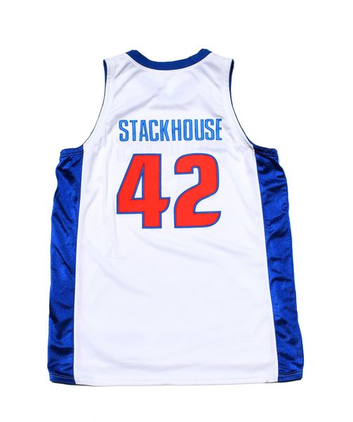 AUTHENTIC Jerry Stackhouse 48 Detroit Pistons Nike NBA Jersey VTG 97-98 OG  EUC