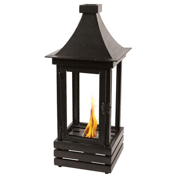 27" High X 10" Square Kazu Flame Decor Lantern