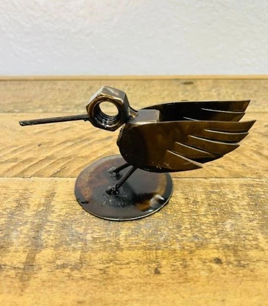 Recycled Metal Sparkplug Art Hummingbird 26055