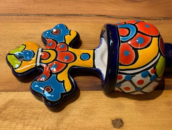 Authentic Hand-Painted Talavera Liquid Soap Dispenser