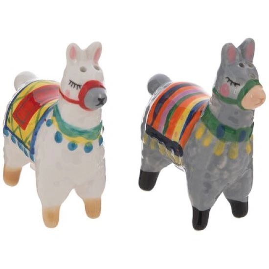 Llama Salt and Pepper Shaker Set - Cracker Barrel