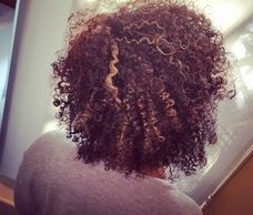 Afro-textured hair with highlights