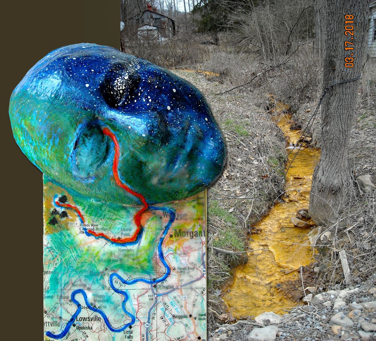 Acid Mine Drainage from our local strip mine