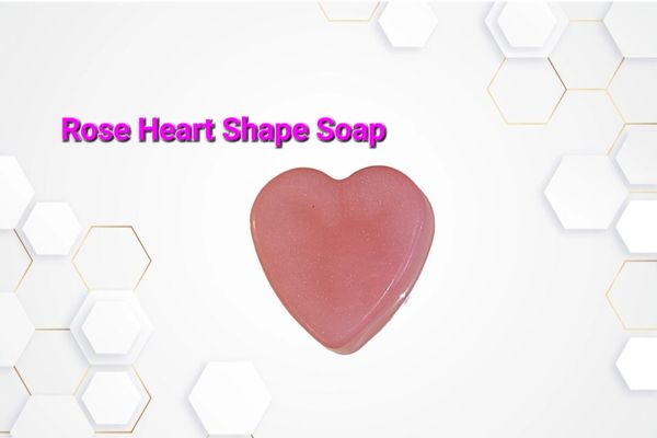 Rose Essential Oil Heart Shape Soap