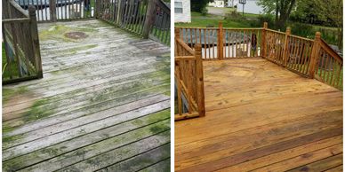 Transform your old treated decks to their original beauty. 
