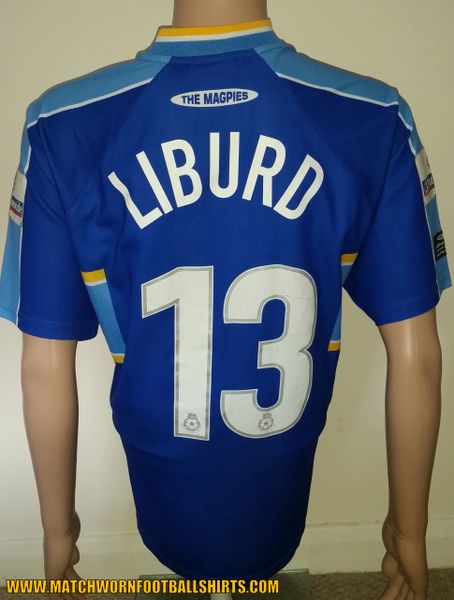 1999 NOTTS COUNTY MATCH WORN 3RD SHIRT LIBURD #13