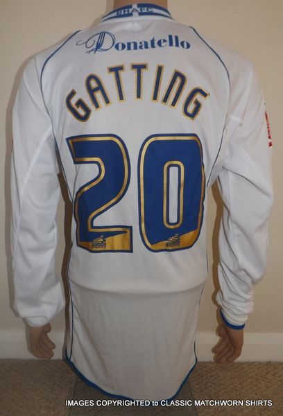 2006/07 BRIGHTON AND HOVE ALBION MATCH WORN SHIRT (GATTING #20)