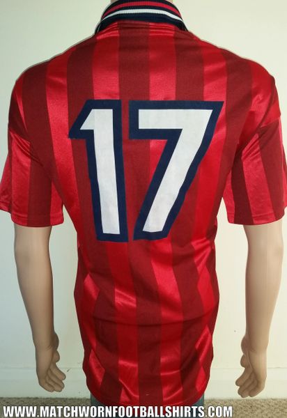 1997 ENGLAND MATCH ISSUE AWAY SHIRT #17 | MATCH WORN ...