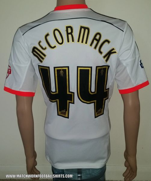 2014/15 FULHAM MATCH WORN HOME SHIRT McCORMACK #44