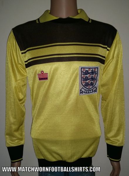 1980-83 ENGLAND U21 MATCH WORN ADMIRAL GOALKEEPERS SHIRT #13