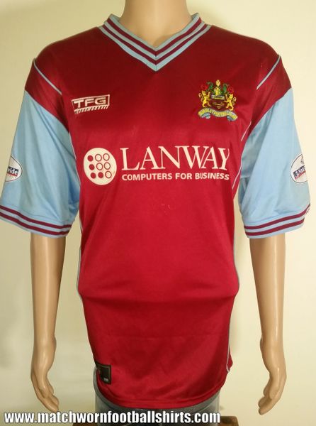 2003/04 BURNLEY MATCH WORN HOME SHIRT MAY #5