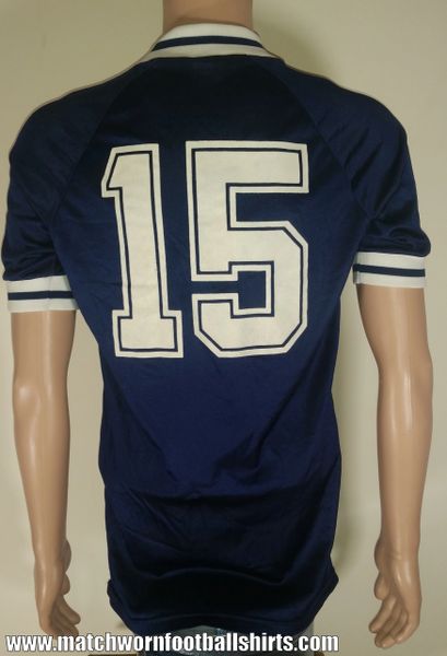 1984 SCOTLAND UMBRO MATCH WORN HOME SHIRT #15