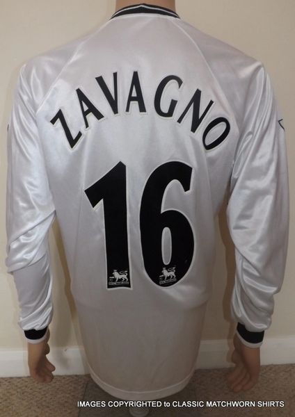 2001 DERBY COUNTY MATCH WORN SHIRT (LUCIANO ZAVAGNO #16)