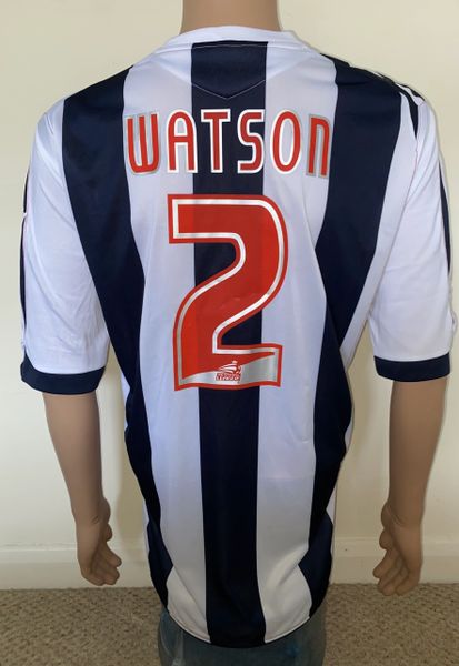 2006-07 WEST BROM MATCH ISSUE HOME SHIRT WATSON #2