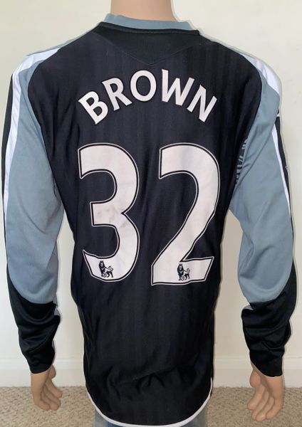 2007-08 BLACKBURN MATCH ISSUE GK SHIRT BROWN #32