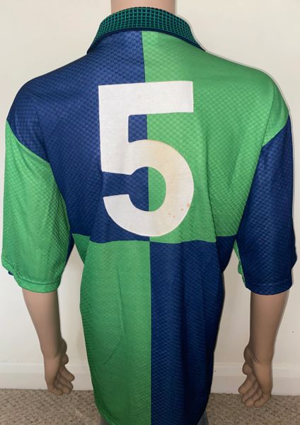 1996-98 NORTHERN IRELAND MATCH ISSUE HOME SHIRT #5 (MCGIBBON)