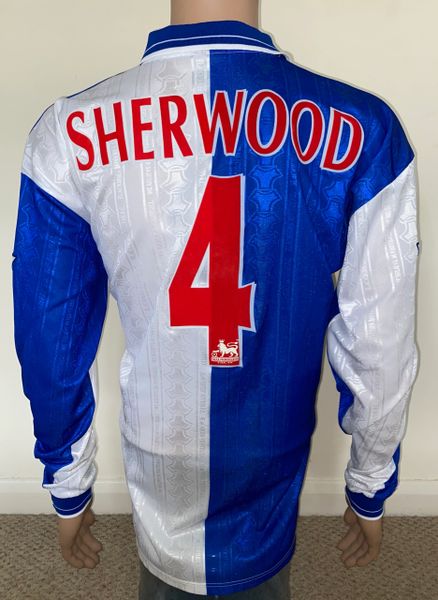 1998/99 BLACKBURN ROVERS MATCH WORN HOME SHIRT (SHERWOOD 4)