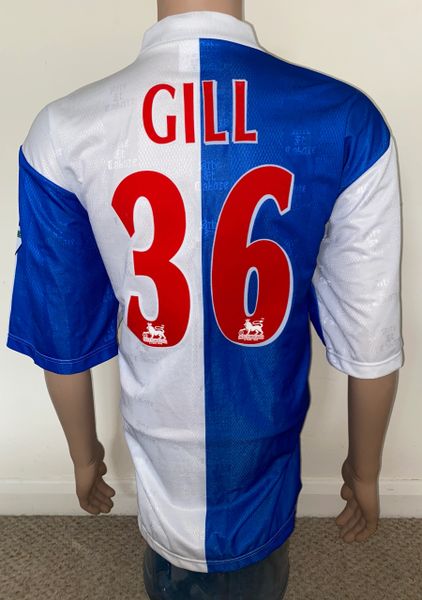 1996-98 BLACKBURN ROVERS MATCH ISSUE HOME SHIRT (GILL #36)