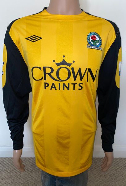 2010/11 BLACKBURN ROVERS MATCH WORN GOALKEEPERS SHIRT (ROBINSON #1)