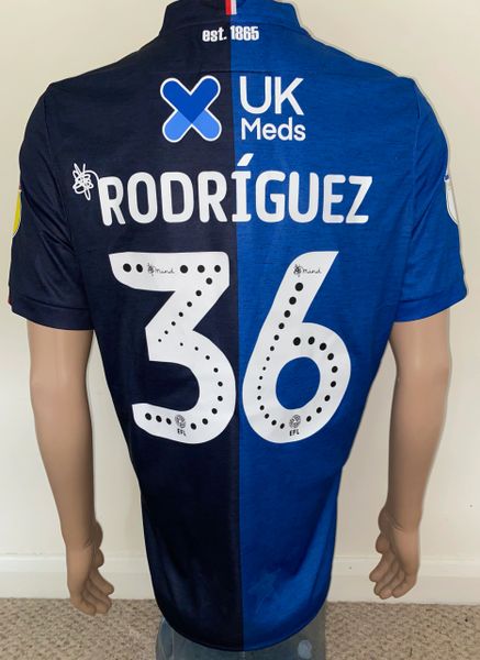 2019/20 NOTTINGHAM FOREST MATCH ISSUE AWAY SHIRT AND SHORTS (RODRIGUEZ #36)
