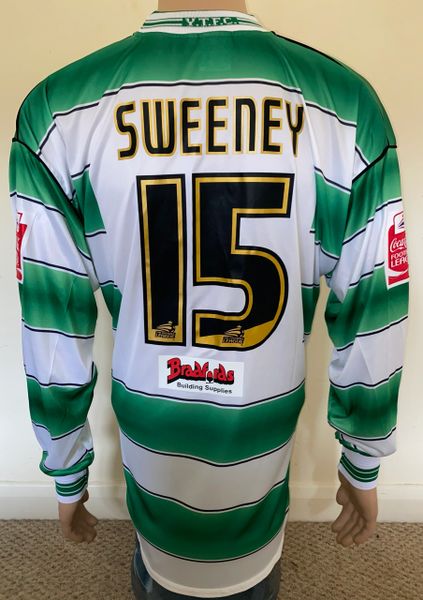 2005/06 YEOVIL TOWN MATCH WORN HOME SHIRT (SWEENEY #15)