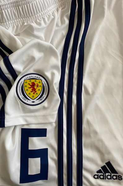 2017-19 SCOTLAND MATCH WORN HOME SHORTS #6