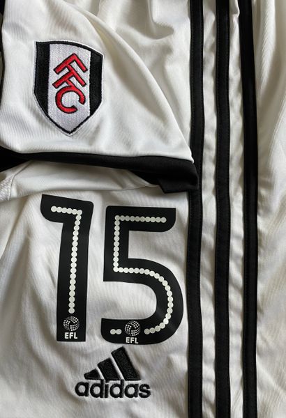 2016-17 FULHAM MATCH WORN AWAY SHORTS (#15 MADL)